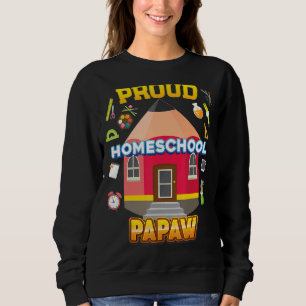 Sweatshirt Fière Homeschool Papaw Papa Maman Famille Enfant R