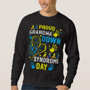 Sweatshirt Fière Mamie T21 Mondiale De Sensibilisation Au Syn