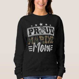 Sweatshirt Fière Marine Militaire Vétérinaire Maman Maman Mam