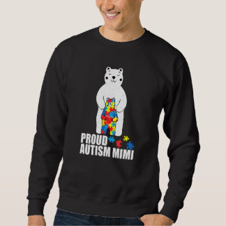 Sweatshirt Fière Mimi Bear Pièce de Puzzle de Sensibilisation