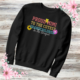 Sweatshirt Fière Mimi Floral Grand-Mère Rétro