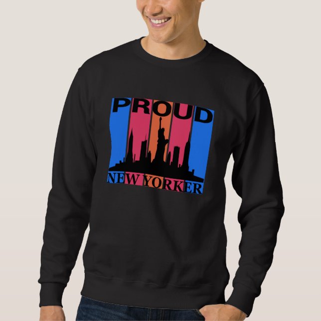 Sweatshirt Fière New Yorker - New York Lover (Devant)