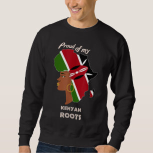 Sweatshirt Fières racines kenyanes Mois de l'histoire des Noi
