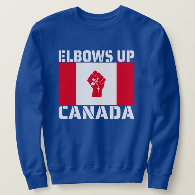 Sweatshirt Fiers coudes levés Canada - Fiers Canadiens (Design devant)