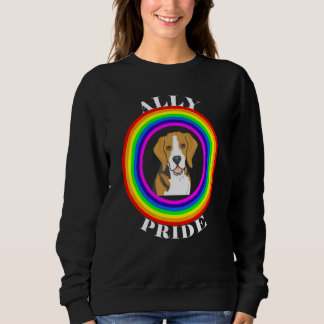 Sweatshirt Fierté de l'allié Égalité LGBTQ Arc-en-ciel Lesbie