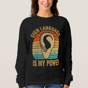 Sweatshirt Fierté des Sourds Sensibilisation Langue des Signe