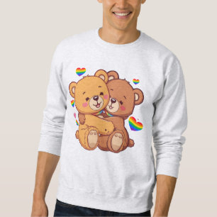 Sweatshirt Fierté Ours Se câliner - L'amour est l'amour