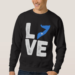 Sweatshirt fierté somalienne Amour Somalie drapeau Carte Hist