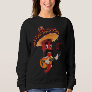 Sweatshirt Fiesta 5 De Mayo Viva Mexico Pepper Guitare