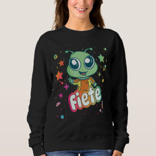 Sweatshirt FIETE - Nom du garçon mignon avec un Alien mignon