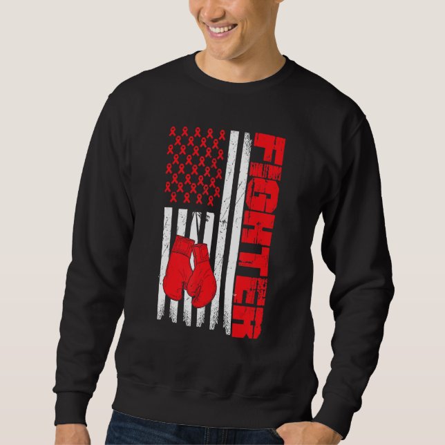 Sweatshirt Fighter Boxing, USA Kick Boxing, US Boxing, Americ (Devant)