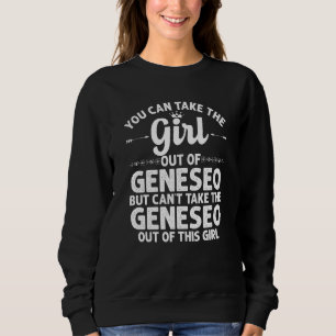 Sweatshirt Fille De Geneseo Il Illinois Drôle Racines Domesti