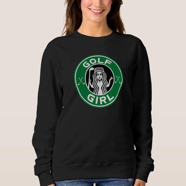 Sweatshirt Fille De Golf Pour Femmes Et Ados Qui Aiment Le Go (Devant)