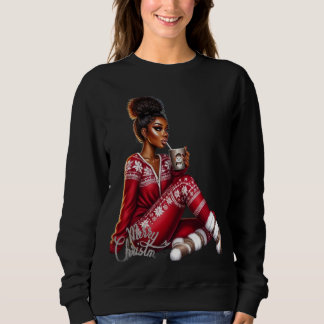 Sweatshirt Fille de Noël Cozy – MaMuse Tee à manches longues