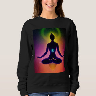 Sweatshirt Fille de yoga Femme Salutation du Soleil Méditatio