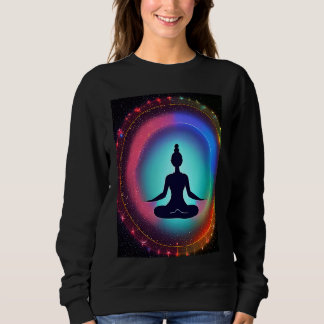 Sweatshirt Fille de yoga Femme Salutation du Soleil Méditatio