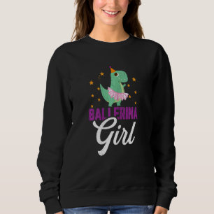Sweatshirt Fille dinosaure ballerine Graphique danseuse de ba