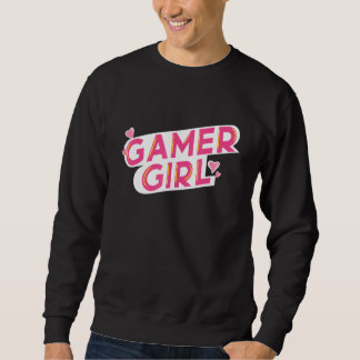 Sweatshirt Fille Gamer Femme Gamer Coeurs Pour Femmes Joueus