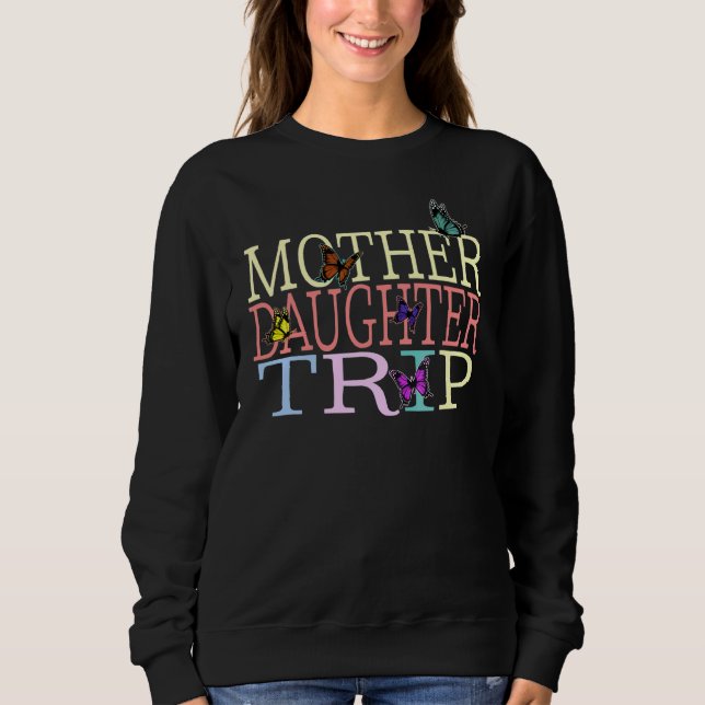 Sweatshirt Fille mère Voyage Papillon Fête des mères Vacances (Devant)