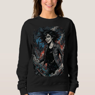 Sweatshirt Fille Punk Chaos Contrôlé Rebelle Grunge Urbaine