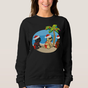 Sweatshirt Filles Bikini Retriever du Labrador Christmas