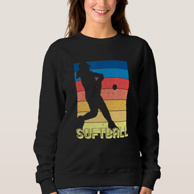 Sweatshirt Filles Fastpitch Player les années 70 80s Retro St (Devant)