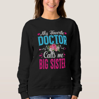 Sweatshirt Filles Femmes Mon Médecin Favori M'Appelle Grande 