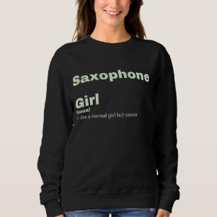 Sweatshirt Film Girl - Saxophone 