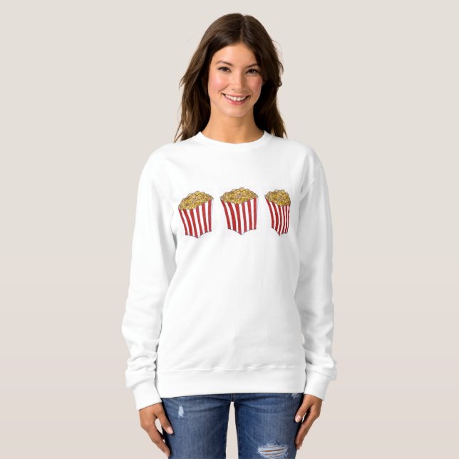 Sweatshirt Film Théâtre Popcorn Caramel Caramel Corn Snack (Devant entier)