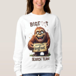 Sweatshirt Finding Bigfoot Sasquatch Selfie Black