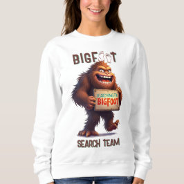 Sweatshirt Finding Bigfoot Sasquatch Selfie Black