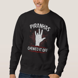 Sweatshirt Finger Amputation Piranha Disability Finger Ampute
