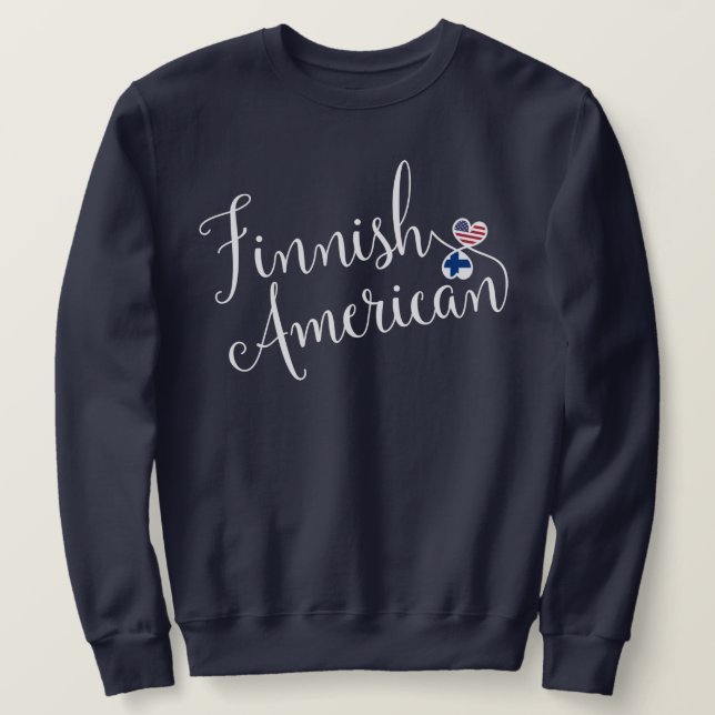 Sweatshirt finlandais de coeurs d'Entwinted (Design devant)