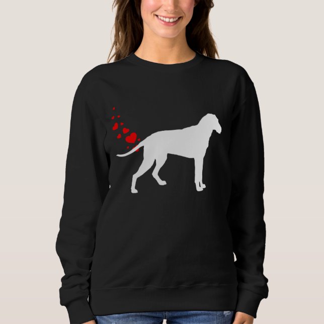 Sweatshirt Finnish Hound Valentines Day Owner Heart Dog Farts (Devant)
