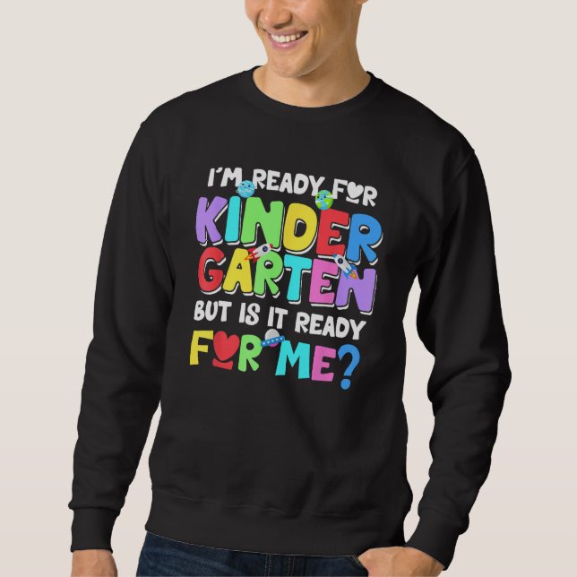 Sweatshirt First Day Of Kindergarten Kids Back To School Boy  (Devant)