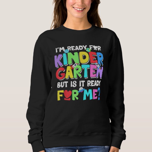 Sweatshirt First Day Of Kindergarten Kids Back To School Boy  (Devant)