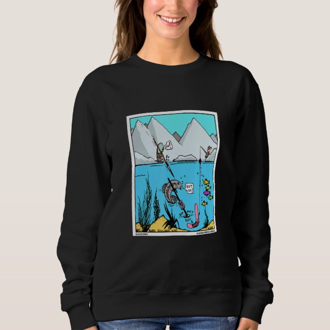 Sweatshirt Fish With Metal Detector Funny Fishing Treasure Hu (Devant)