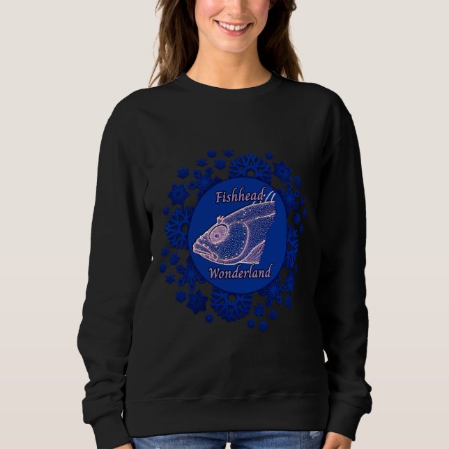Sweatshirt Fishhead Snowflake Wonderland (Devant)