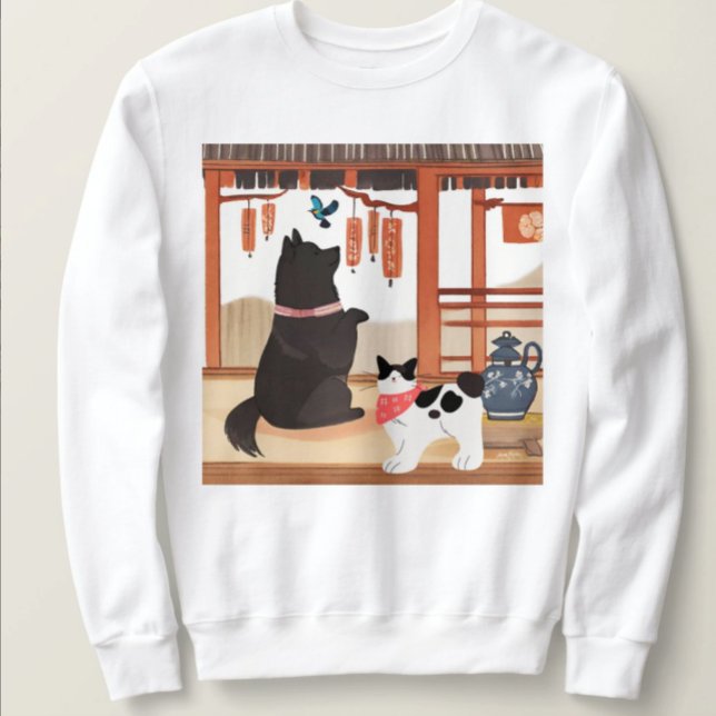 Sweatshirt FISHIE PACKAGES chemises sushi Lapphund (Créateur téléchargé)