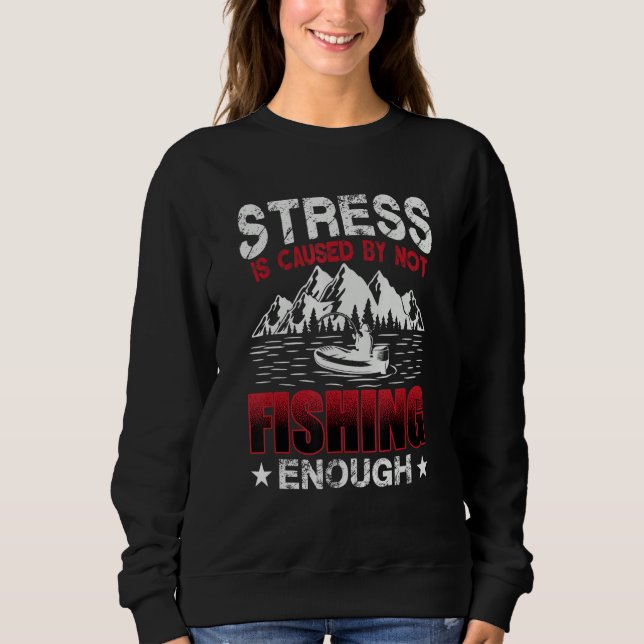 Sweatshirt Fishing Bass Fly Fishing  2 (Devant)