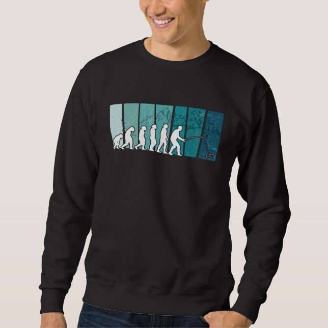 Sweatshirt Fishing Evolution Dad Fisherman for Father s Day (Devant)
