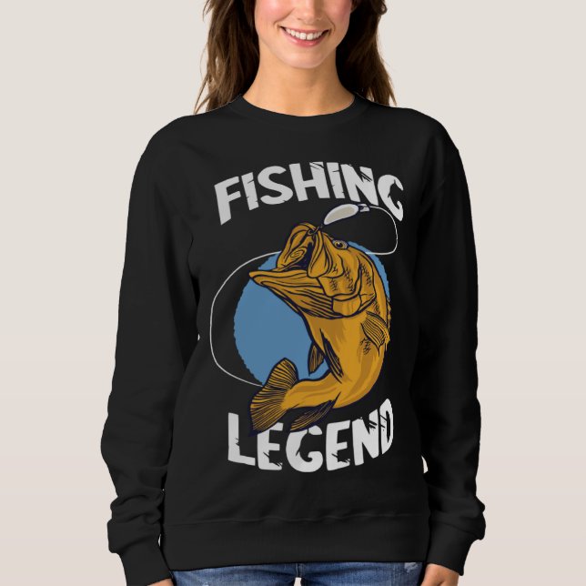 Sweatshirt Fishing Legend Angel Legend Fishing Perch Fishing  (Devant)
