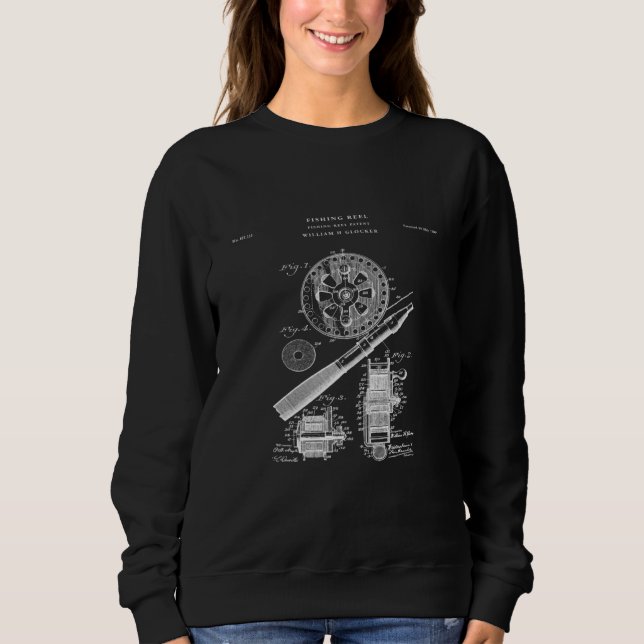 Sweatshirt Fishing Reel Patent  fisher  1 (Devant)