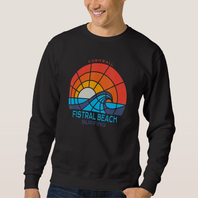 Sweatshirt Fistral Beach  Cornwall  Surfing Beach (Devant)