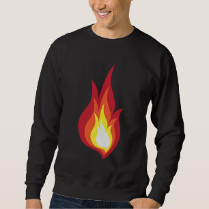 Sweatshirt Flamme de costume du feu - elle rougeoie des feux