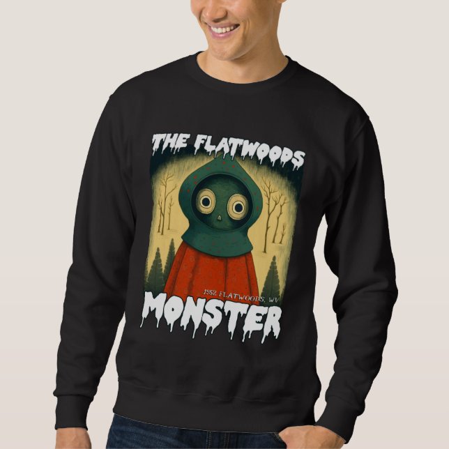 Sweatshirt Flatwoods Monster Braxie 1952 Creepy Alien Cryptid (Devant)
