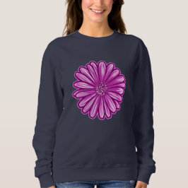 Sweatshirt Fleur de marguerite africaine, Illustration réalis