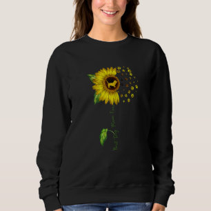 Sweatshirt Fleur de soleil de femmes Meilleur chien maman Jou