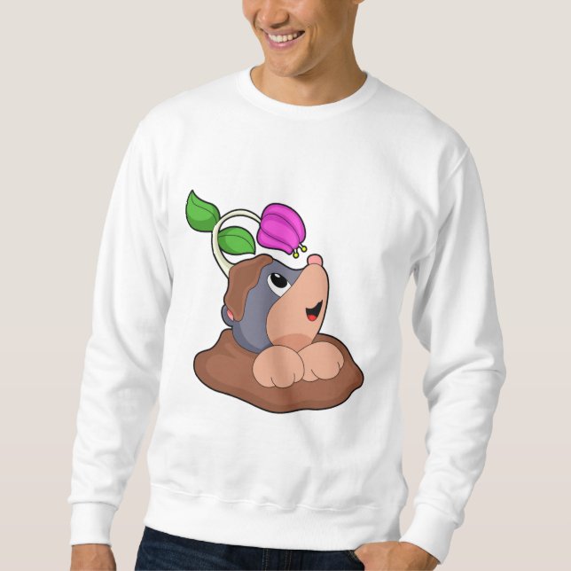 Sweatshirt Fleur de Terre de Taupe (Devant)