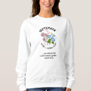 Sweatshirt Fleur du mois de naissance SEPTEMBRE Christian